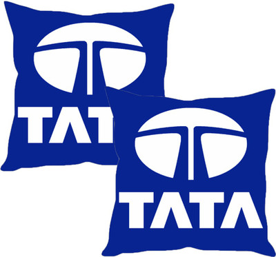 

Sleep Nature's Blue Silk Car Pillow Cushion for Tata(Square, Pack of 2)