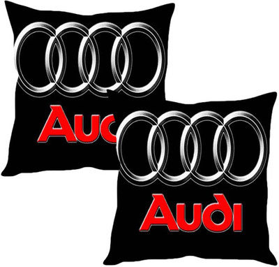

Sleep Nature's Black Silk Car Pillow Cushion for Audi(Square, Pack of 2)