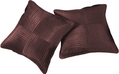 27% OFF on ZIKRAK EXIM Abstract Cushions Cover(Pack of 2, 50 cm*50 cm, Brown)