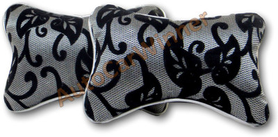 

Auto Car Winner Silver, Black Fabric Car Pillow Cushion for Universal For Car(Rectangular, Pack of 2)