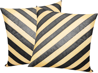 

Zikrak Exim Black, Beige Polyester Car Pillow Cushion for Universal For Car(Square, Pack of 2)