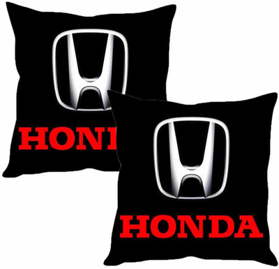 

Sleep Nature's Black Silk Car Pillow Cushion for Honda(Square, Pack of 2)