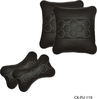 

Car Fashion Multicolor Leatherite Car Pillow Cushion for Universal For Car(Rectangular, Pack of 4)
