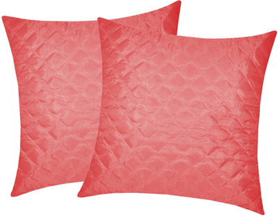 

Zikrak Exim Pink Polyester Car Pillow Cushion for Universal For Car(Square, Pack of 2)