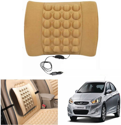 

Capeshoppers Black Nylon Car Pillow Cushion for Hyundai(Rectangular)