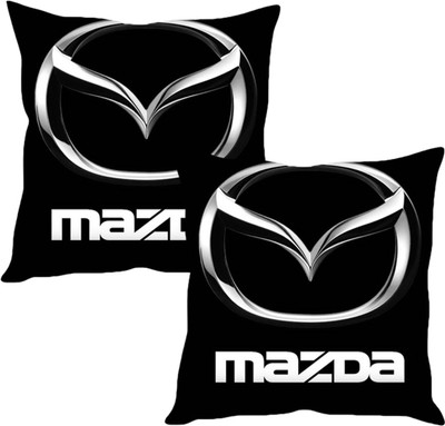 

Sleep Nature's Black Silk Car Pillow Cushion for Universal For Car(Square, Pack of 2)