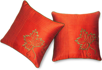 

Zikrak Exim Orange Polyester Car Pillow Cushion for Universal For Car(Square, Pack of 2)