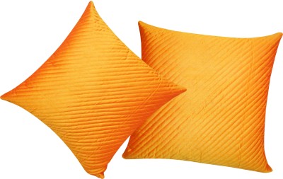ZIKRAK EXIM Geometric Cushions Cover(Pack of 2, 30 cm*30 cm, Orange)