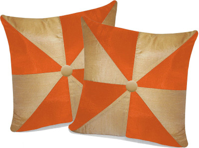 

Zikrak Exim Beige, Orange Polyester Car Pillow Cushion for Universal For Car(Square, Pack of 2)