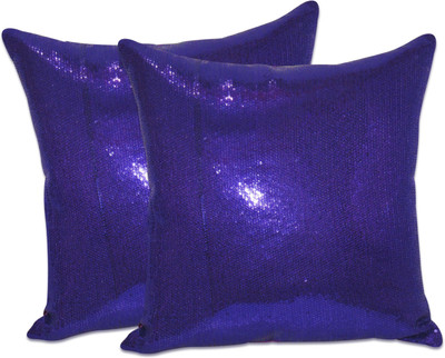 

Zikrak Exim Blue Polyester Car Pillow Cushion for Universal For Car(Square, Pack of 2)
