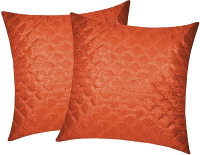 ZIKRAK EXIM Floral Cushions Cover(Pack of 2, 40 cm*40 cm, Peach)