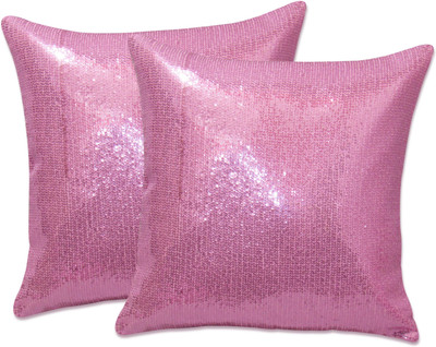 

Zikrak Exim Pink Polyester Car Pillow Cushion for Universal For Car(Square, Pack of 2)