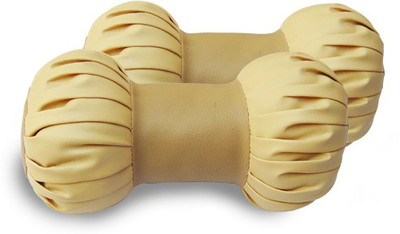 

HMC Beige, Brown Leatherite Car Pillow Cushion for Universal For Car(Contemporary)