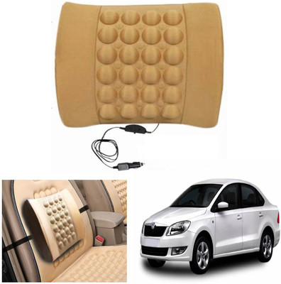 

Capeshoppers Black Nylon Car Pillow Cushion for Skoda(Rectangular)