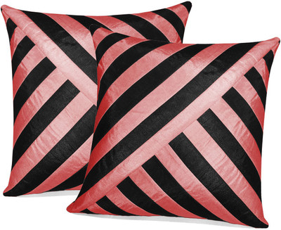 

Zikrak Exim Pink, Black Polyester Car Pillow Cushion for Universal For Car(Square, Pack of 2)