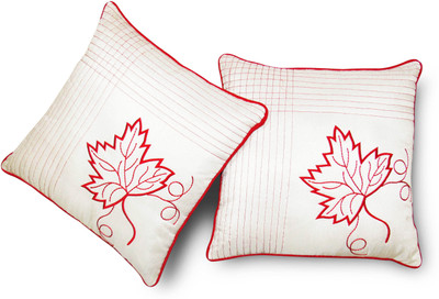 

Zikrak Exim White Polyester Car Pillow Cushion for Universal For Car(Square, Pack of 2)