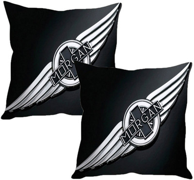

Sleep Nature's Black Silk Car Pillow Cushion for Universal For Car(Square, Pack of 2)