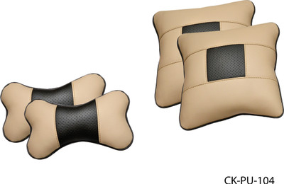 

Car Fashion Multicolor Leatherite Car Pillow Cushion for Universal For Car(Rectangular, Pack of 4)