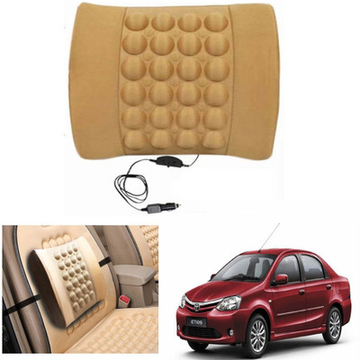 

Capeshoppers Black Nylon Car Pillow Cushion for Toyota(Rectangular)