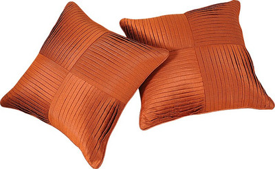 

Zikrak Exim Orange Polyester Car Pillow Cushion for Universal For Car(Square, Pack of 2)