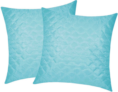 

Zikrak Exim Blue Polyester Car Pillow Cushion for Universal For Car(Square, Pack of 2)