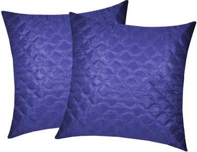 

Zikrak Exim Blue Polyester Car Pillow Cushion for Universal For Car(Square, Pack of 2)