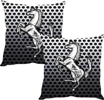 

Sleep Nature's Grey Silk Car Pillow Cushion for Universal For Car(Square, Pack of 2)