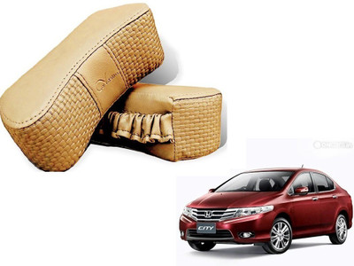KOZDIKO Beige Sponge Car Pillow Cushion for Honda(Rectangular)