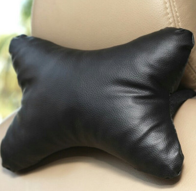 

ElectriBles Black Leatherite Car Pillow Cushion for Toyota(Rectangular, Pack of 2)