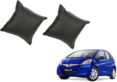 

Auto Addict Black Leatherite Car Pillow Cushion for Honda(Square, Pack of 2)