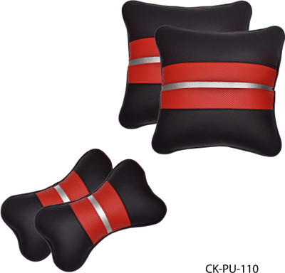 

Car Fashion Multicolor Leatherite Car Pillow Cushion for Universal For Car(Rectangular, Pack of 4)