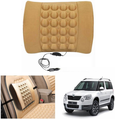 

Capeshoppers Black Nylon Car Pillow Cushion for Skoda(Rectangular)