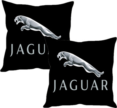 

Sleep Nature's Black Silk Car Pillow Cushion for Jaguar(Square, Pack of 2)