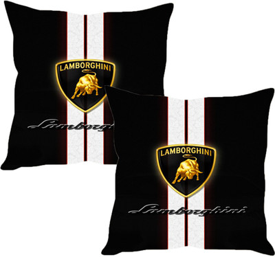 

Sleep Nature's Black Silk Car Pillow Cushion for Universal For Car(Square, Pack of 2)