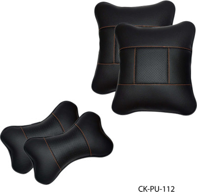 

Car Fashion Multicolor Leatherite Car Pillow Cushion for Universal For Car(Rectangular, Pack of 4)