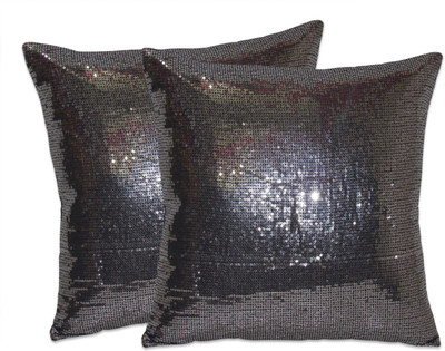 

Zikrak Exim Black Polyester Car Pillow Cushion for Universal For Car(Square, Pack of 2)