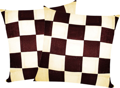

Zikrak Exim Beige, Brown Polyester Car Pillow Cushion for Universal For Car(Square, Pack of 2)
