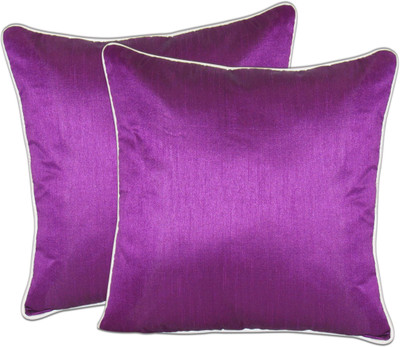 

Zikrak Exim Purple Polyester Car Pillow Cushion for Universal For Car(Square, Pack of 2)