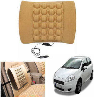 

Capeshoppers Black Nylon Car Pillow Cushion for Fiat(Rectangular)