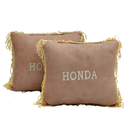 

PORT CHESTER Beige Fabric Car Pillow Cushion for Honda(Rectangular, Pack of 2)