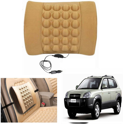 

Capeshoppers Black Nylon Car Pillow Cushion for Hyundai(Rectangular)