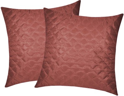 ZIKRAK EXIM Floral Cushions Cover(Pack of 2, 30 cm*30 cm, Brown)