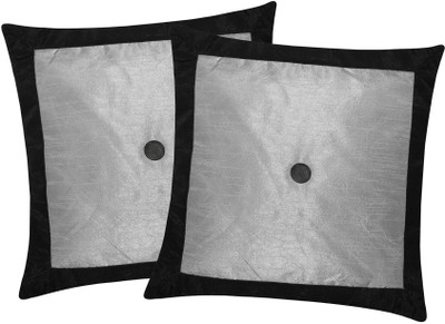 

Zikrak Exim Black, Silver Polyester Car Pillow Cushion for Universal For Car(Square, Pack of 2)
