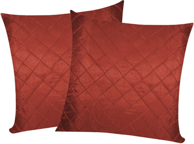 

Zikrak Exim Brown Polyester Car Pillow Cushion for Universal For Car(Square, Pack of 2)