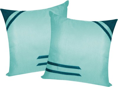 ZIKRAK EXIM Abstract Cushions Cover(Pack of 2, 30 cm*30 cm, Light Blue, Blue)