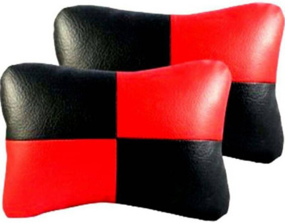 

FNU Multicolor Leatherite Car Pillow Cushion for Universal For Car(Rectangular)