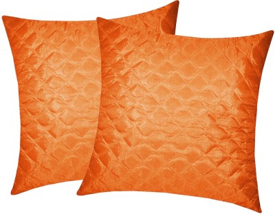 ZIKRAK EXIM Floral Cushions Cover(Pack of 2, 30 cm*30 cm, Orange)