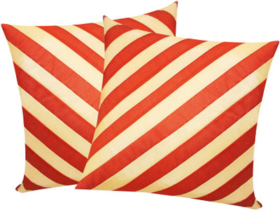 

Zikrak Exim Orange, Beige Polyester Car Pillow Cushion for Universal For Car(Square, Pack of 2)