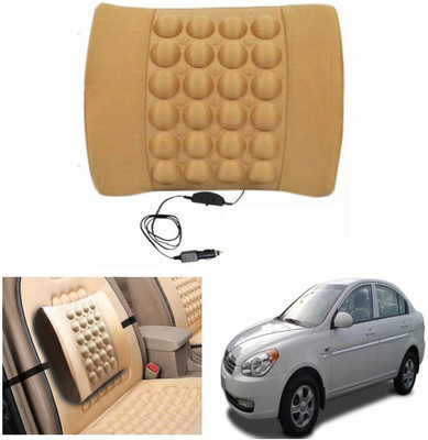 

Capeshoppers Black Nylon Car Pillow Cushion for Hyundai(Rectangular)