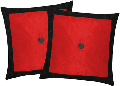 

Zikrak Exim Black, Red Polyester Car Pillow Cushion for Universal For Car(Square, Pack of 2)